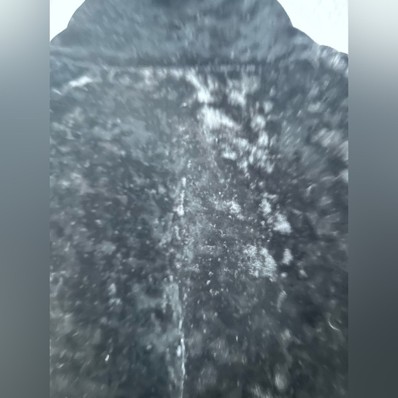 Black Velvet Y2K cropped short sleeve cardigan overlay by l8er Clothing - Picture 7 of 7